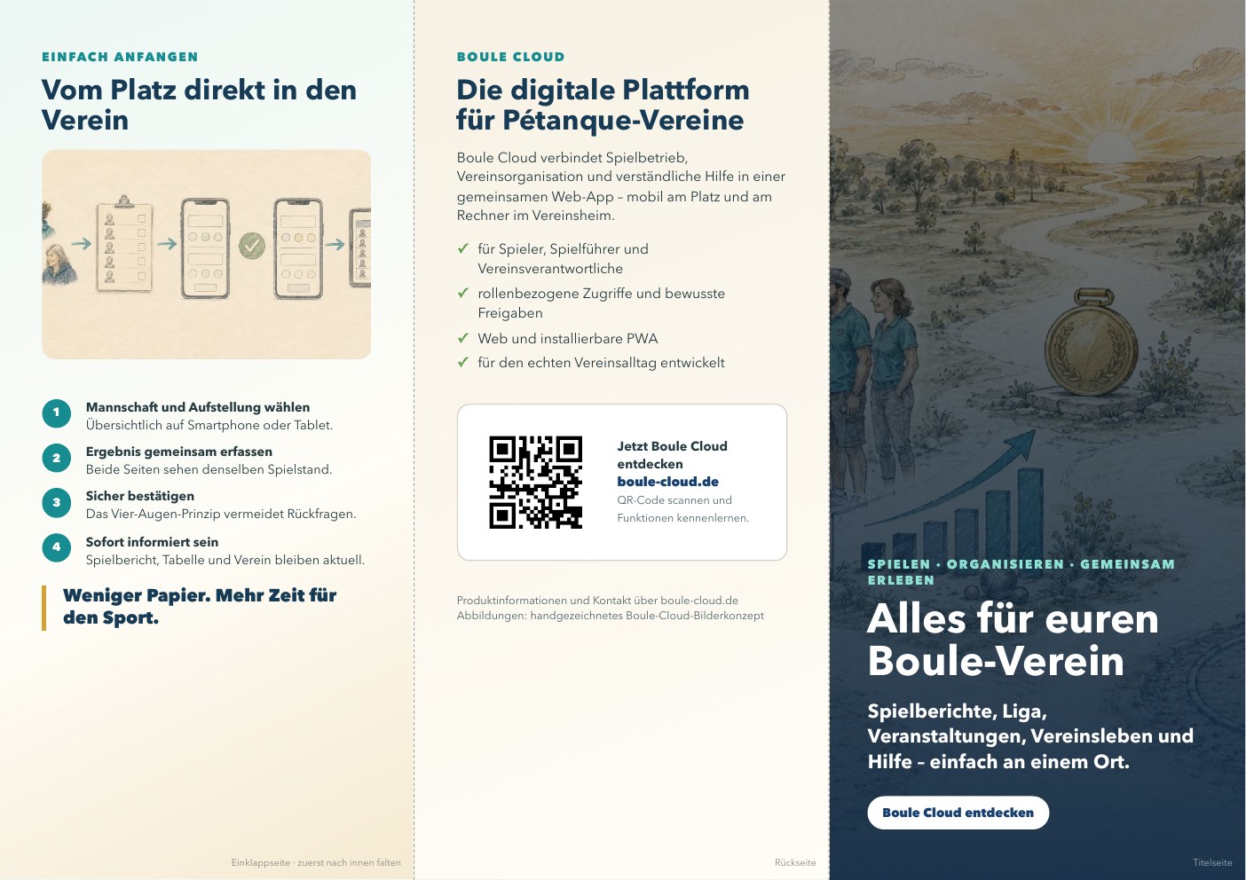 Vorschau des neuen Boule-Cloud-Falzflyers